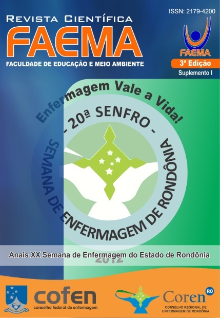 					Visualizar v. 3 n. 1-Sup (2012): Anais XX Semana de Enfermagem  de Rondônia (SENFRO)
				